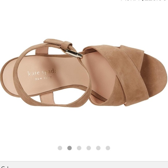 Kate Spade | Grace Platform Sandals Roasted Almond - Picture 5 of 12